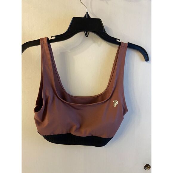 VS Victoria Secret Pink Ultimate lightly lined mauve large sports bra - Picture 1 of 8